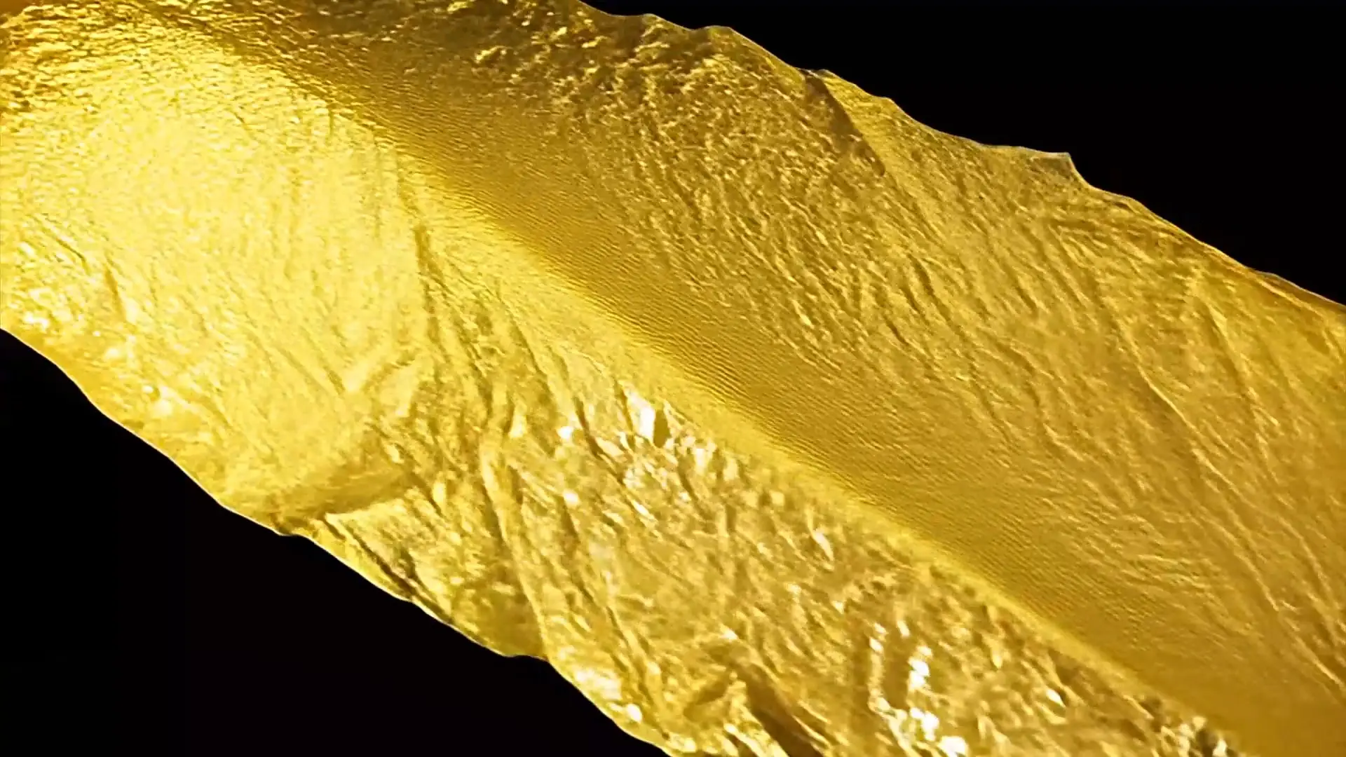 Textured Gold Foil Stock Video Background for Title Animation